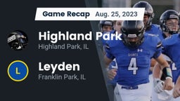 Recap: Highland Park  vs. Leyden  2023