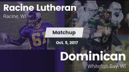Matchup: Racine Lutheran vs. Dominican  2017