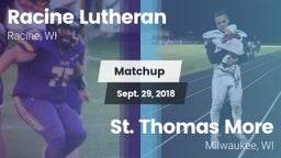 Matchup: Racine Lutheran vs. St. Thomas More  2018