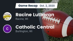 Recap: Racine Lutheran  vs. Catholic Central  2020
