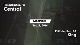 Matchup: Central vs. King  2016