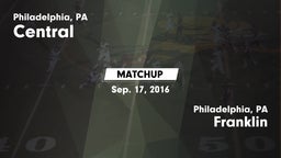 Matchup: Central vs. Franklin  2016