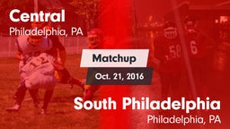 Matchup: Central vs. South Philadelphia  2016