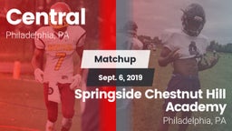Matchup: Central vs. Springside Chestnut Hill Academy  2019