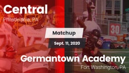 Matchup: Central vs. Germantown Academy 2020