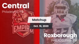 Matchup: Central vs. Roxborough  2020