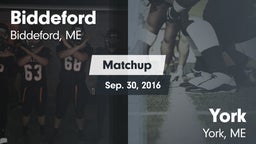 Matchup: Biddeford vs. York  2016