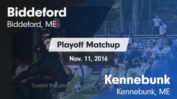 Matchup: Biddeford vs. Kennebunk  2016