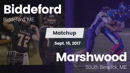 Matchup: Biddeford vs. Marshwood  2017