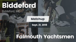 Matchup: Biddeford vs. Falmouth Yachtsmen 2018