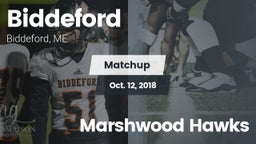 Matchup: Biddeford vs. Marshwood Hawks 2018