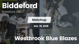 Matchup: Biddeford vs. Westbrook Blue Blazes 2018