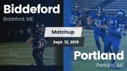 Matchup: Biddeford vs. Portland  2019