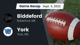 Recap: Biddeford  vs. York  2022