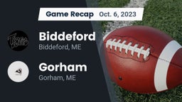 Recap: Biddeford  vs. Gorham  2023