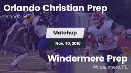 Matchup: Orlando Christian Pr vs. Windermere Prep  2018