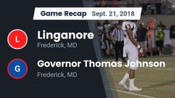 Recap: Linganore  vs. Governor Thomas Johnson  2018