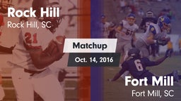 Matchup: Rock Hill vs. Fort Mill  2016