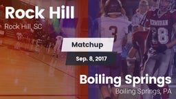 Matchup: Rock Hill vs. Boiling Springs  2017