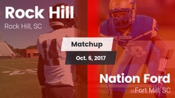 Matchup: Rock Hill vs. Nation Ford  2017