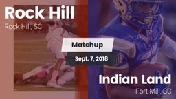 Matchup: Rock Hill vs. Indian Land  2018