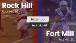 Matchup: Rock Hill vs. Fort Mill  2018