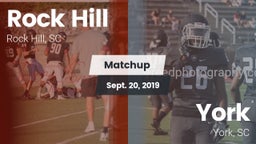 Matchup: Rock Hill vs. York  2019