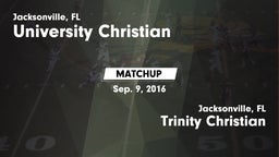 Matchup: University Christian vs. Trinity Christian  2016