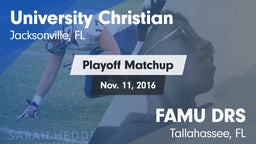 Matchup: University Christian vs. FAMU DRS 2016