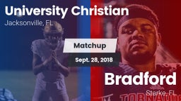 Matchup: University Christian vs. Bradford  2018