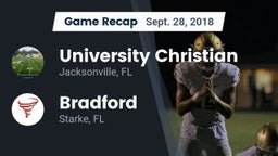 Recap: University Christian  vs. Bradford  2018