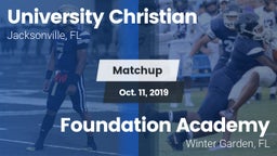 Matchup: University Christian vs. Foundation Academy  2019