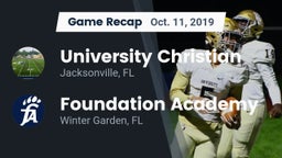 Recap: University Christian  vs. Foundation Academy  2019