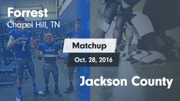 Matchup: Forrest vs. Jackson County 2016