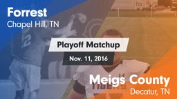 Matchup: Forrest vs. Meigs County  2016