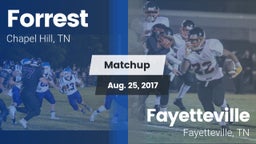 Matchup: Forrest vs. Fayetteville  2017
