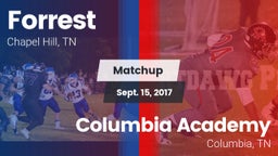 Matchup: Forrest vs. Columbia Academy  2017