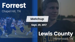 Matchup: Forrest vs. Lewis County  2017