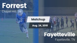 Matchup: Forrest vs. Fayetteville  2018