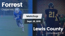 Matchup: Forrest vs. Lewis County  2018