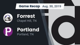 Recap: Forrest  vs. Portland  2019