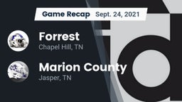 Recap: Forrest  vs. Marion County  2021