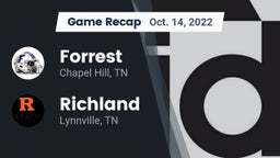 Recap: Forrest  vs. Richland  2022