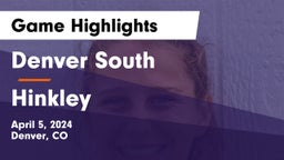 Denver South  vs Hinkley  Game Highlights - April 5, 2024