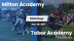 Matchup: Milton Academy High vs. Tabor Academy  2017