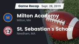 Recap: Milton Academy  vs. St. Sebastian's School 2019