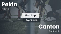 Matchup: Pekin vs. Canton  2016