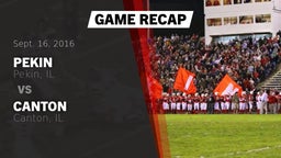 Recap: Pekin  vs. Canton  2016