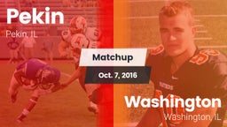 Matchup: Pekin vs. Washington  2016