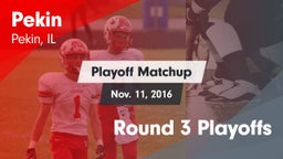 Matchup: Pekin vs. Round 3 Playoffs 2016